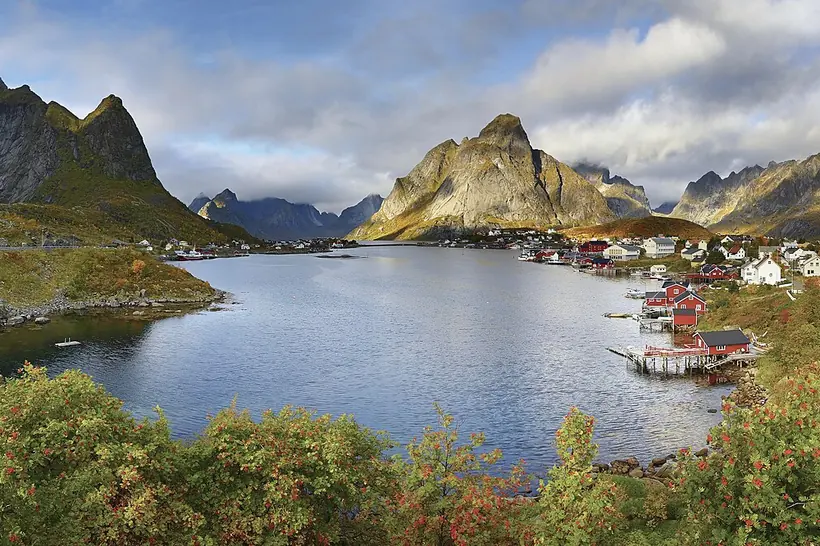 Lofoten ferry landscape