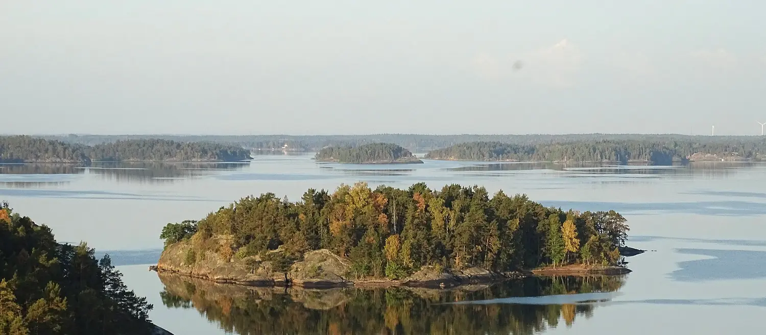 Sweden fjord and ferry landscape