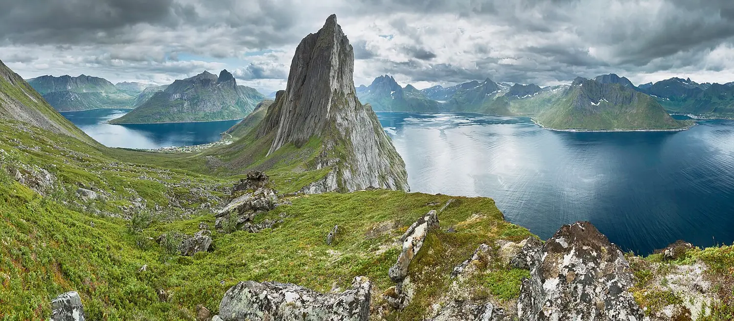 Troms ferry landscape